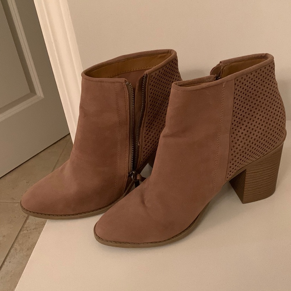 Tan Ankle Booties- never worn